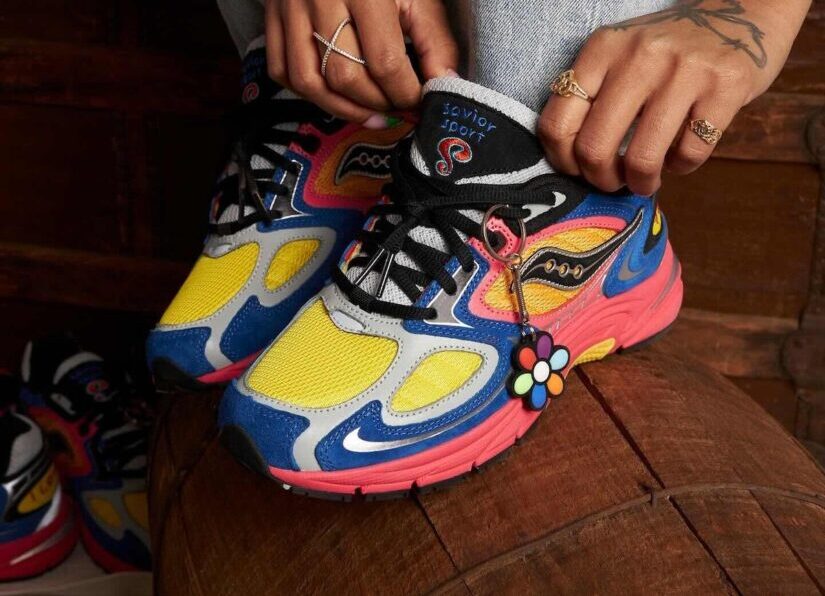 Jae Tips x Saucony Grid Jazz 9 «I Love You But I'm Busy» - Фото