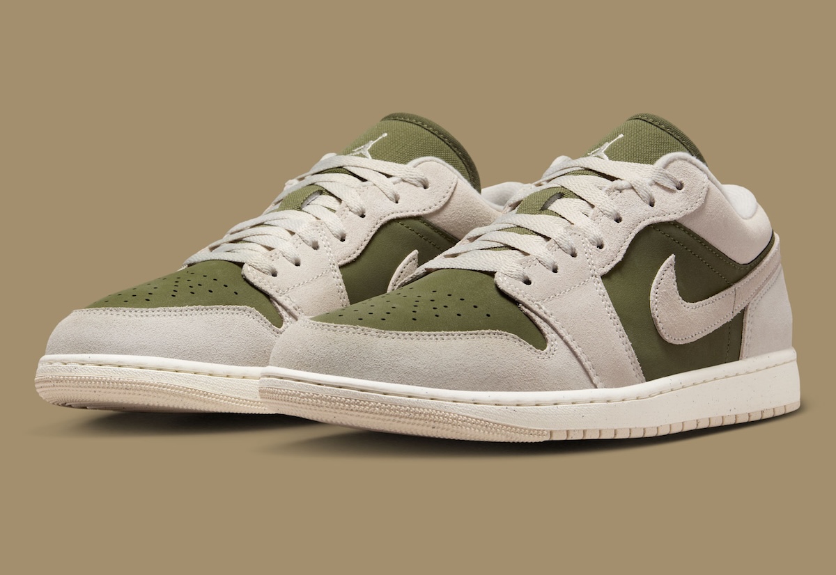 靴 NIKE AIR JORDAN 1 LOW OG Olive 27cm Air Jordan 1 Low выйдут в осенней версии «Medium Olive/Sail»