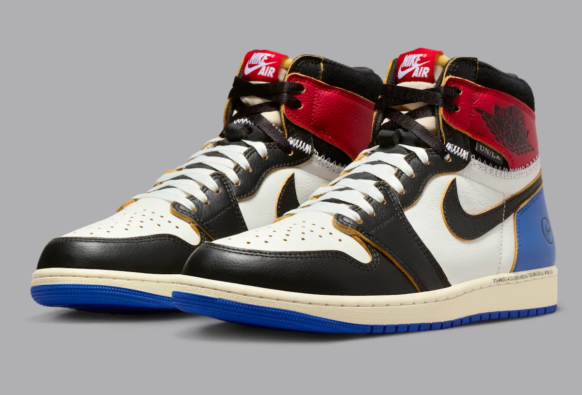 シューズ(男性用) Nike Air Jordan 1 fragment design UNION Union x Fragment x Air Jordan 1 High «Varsity Red/Sport Royal
