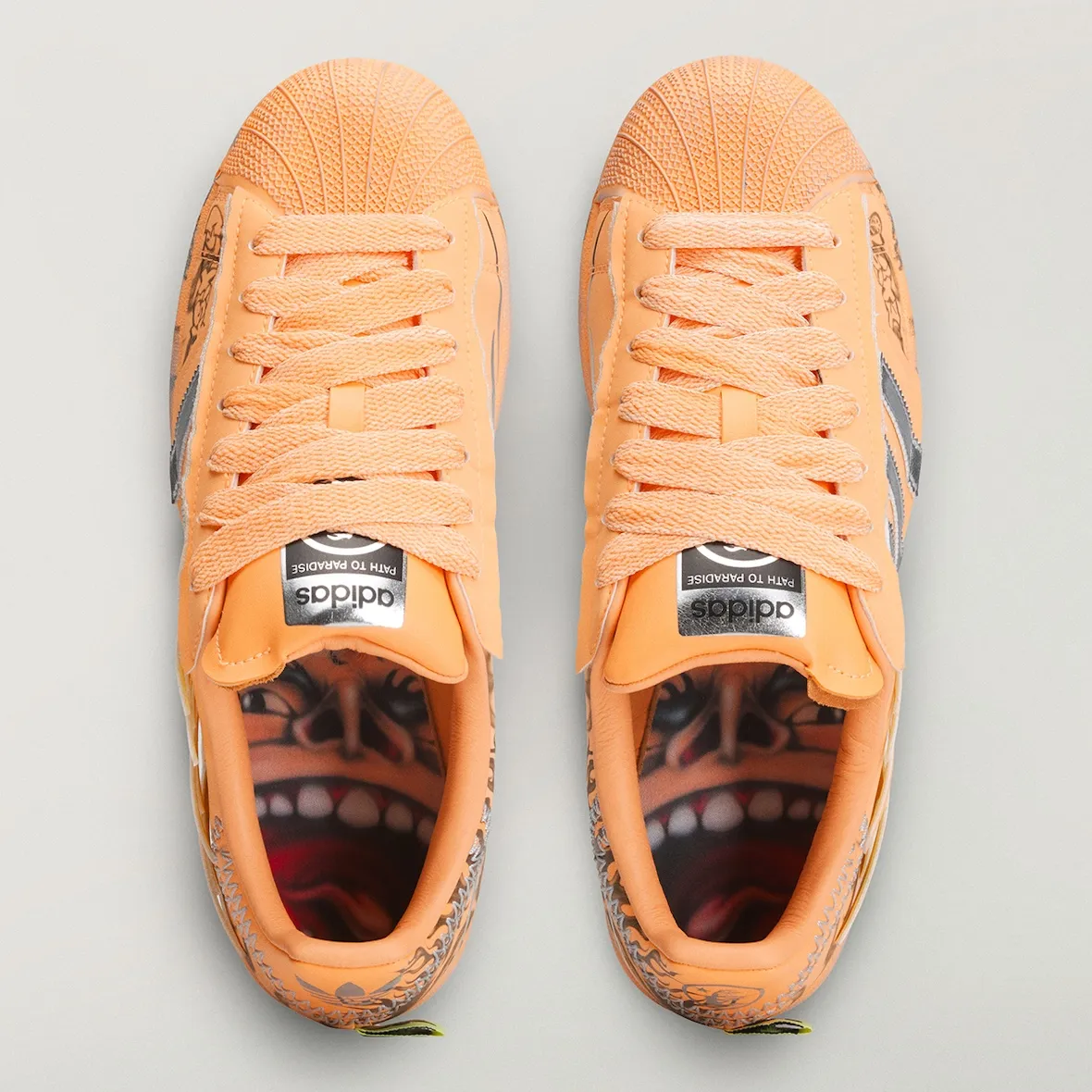 Hellstar выпустили коллаб adidas Superstar «Hazy Orange»